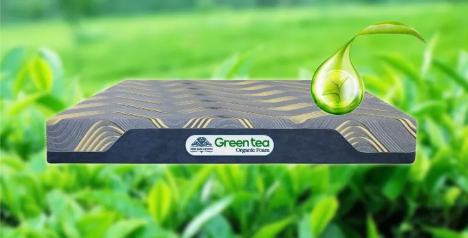 Đệm Foam Green Tea Organic Kim Cương khuyến mãi 25% tại Thegioinem.com
