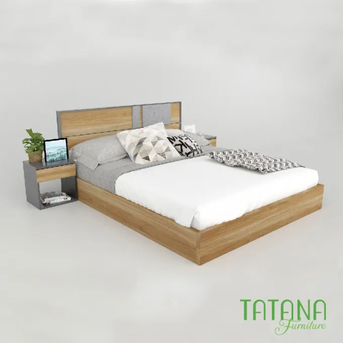 Giường gỗ Tatana MDF002 Giảm Giá tại Thegioinem.com
