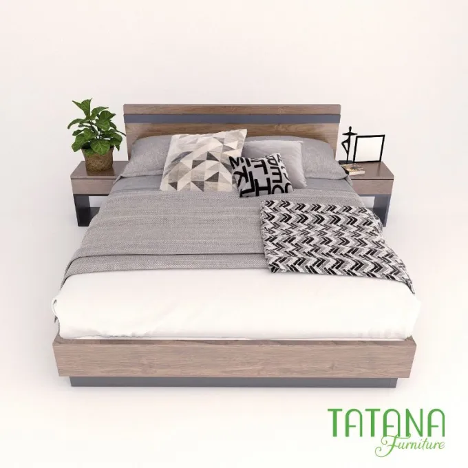 Giường gỗ Tatana MDF004 Giảm Giá tại thegioinem.com