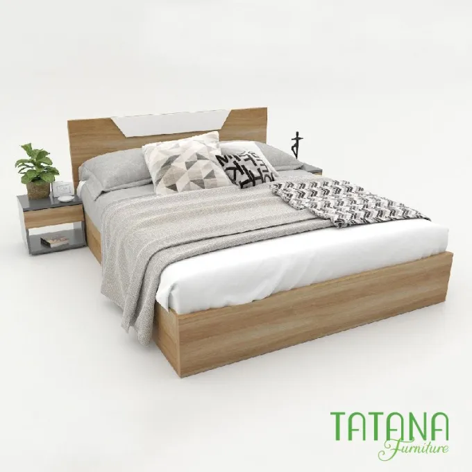 Giường gỗ Tatana MDF009 Giảm Giá tại Thegioinem.com