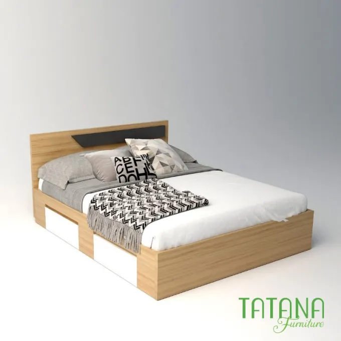 Giường gỗ Tatana MDF013 Giảm Giá tại Thegioinem.com