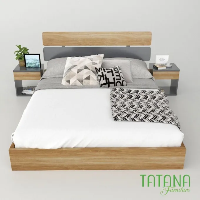 Giường gỗ Tatana MDF014 Giảm Giá tại Thegioinem.com
