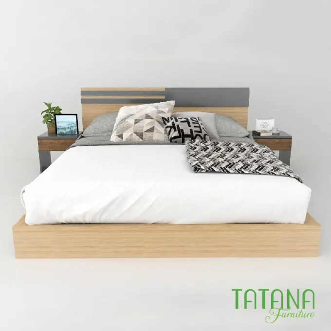 Giường gỗ Tatana MDF017 Giảm Giá tại Thegioinem.com
