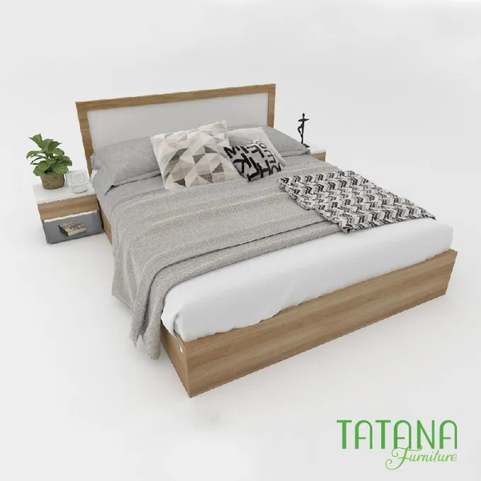 Giường gỗ Tatana MDF018 Giảm 10% tại Thegioinem.com
