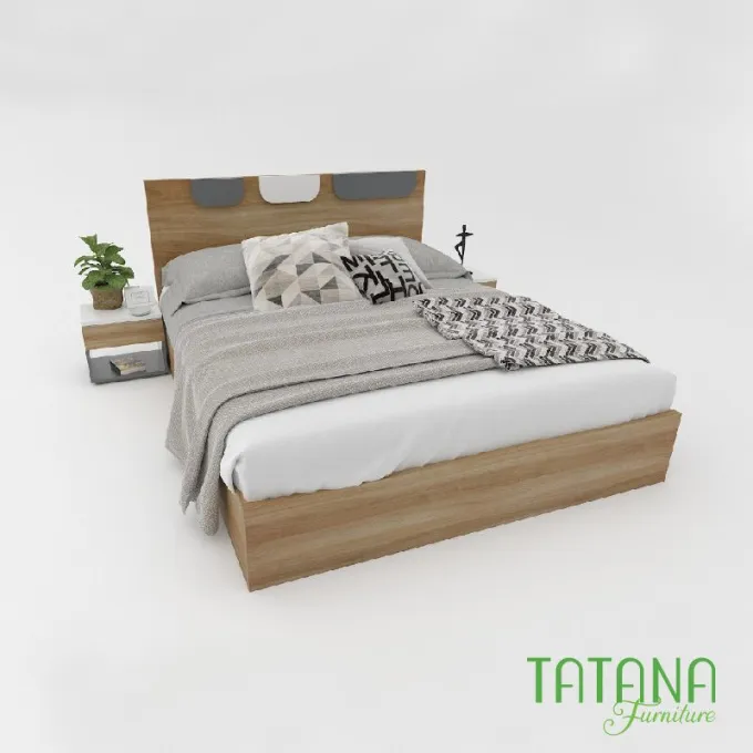 Giường gỗ Tatana MDF020 Giảm Giá tại Thegioinem.com