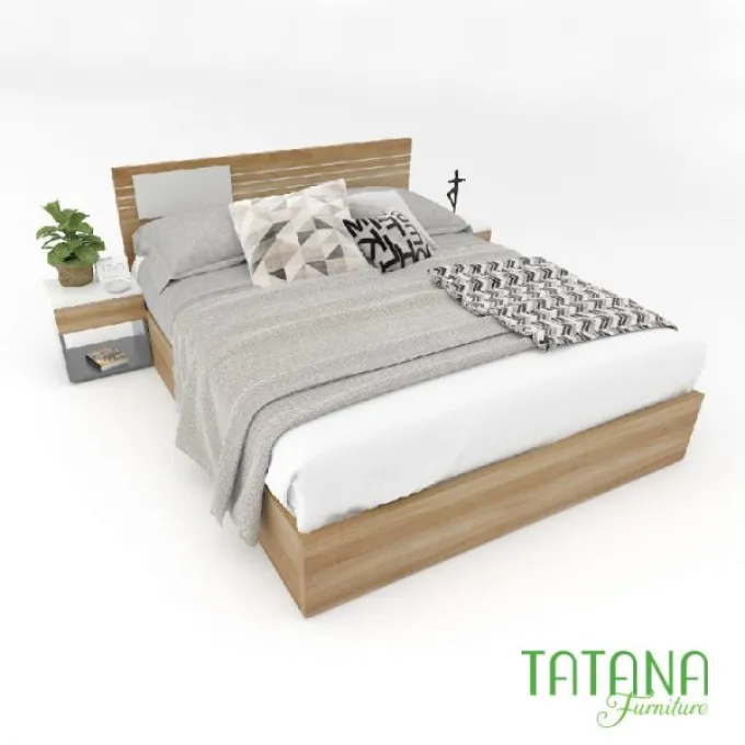 Giường gỗ Tatana MDF024 khuyến mãi Tại Thegioinem.com
