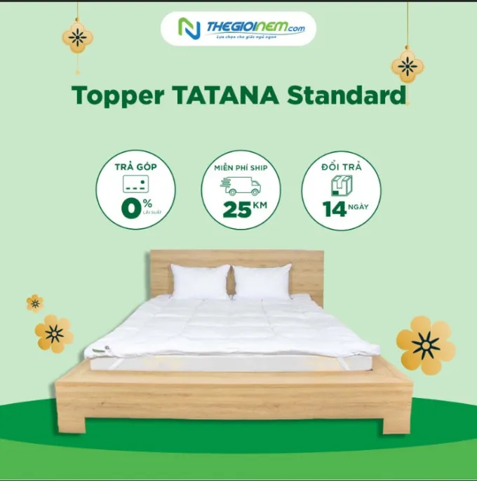 Topper TATANA Standard - Khuyến Mãi Hấp Dẫn Tại Thegioinem.com